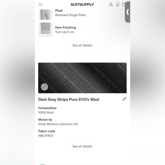 Suitsupply Grey Pinstripe Double Breasted Suit 44r - Picture 10 of 11